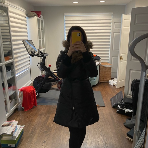 Mackage black winter coat with fur hood - Picture 10 of 15